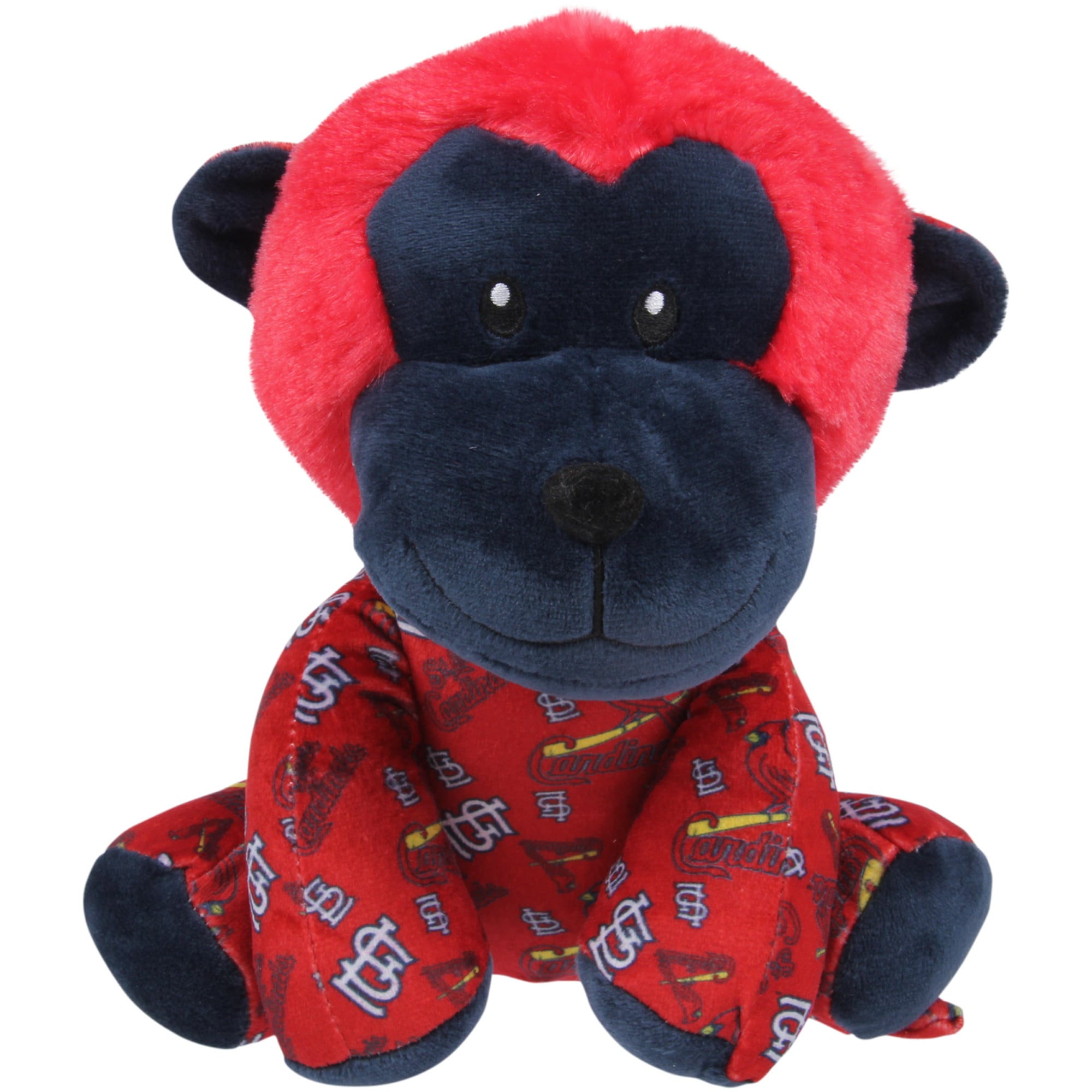 Youth St. Louis Cardinals All Over Print Seated Mitchie Monkey Plush Toy