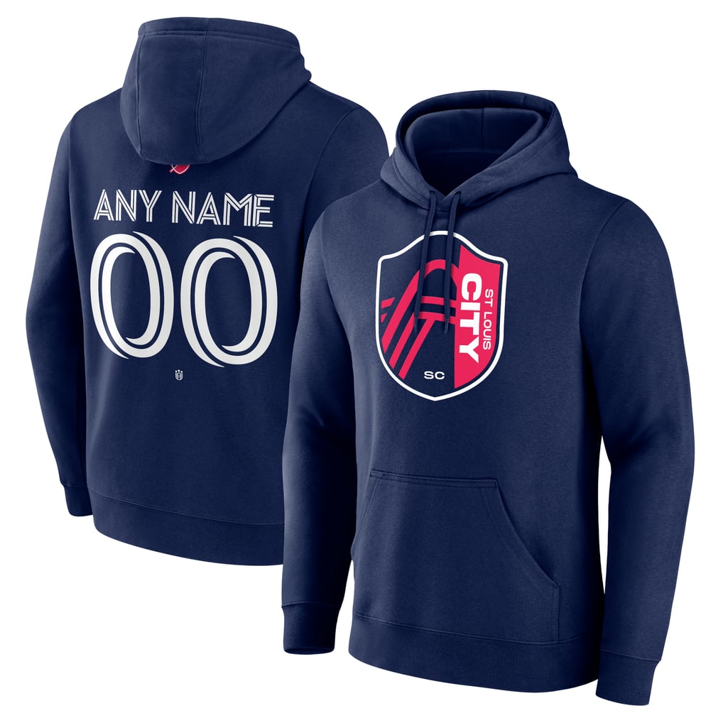 St. Louis City SC Custom Team Authentic Pullover Hoodie - Navy