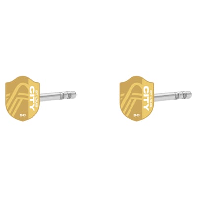 St. Louis CITY SC LUV AJ Women's Logo Studs - Gold