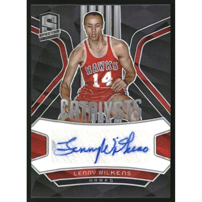 2023-24 Panini Spectra Catalysts Signatures #25 Lenny Wilkens/99