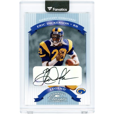Eric Dickerson St. Louis Rams Autographed 2002 Donruss Classics Significant Signatures #127 #25/25 Card