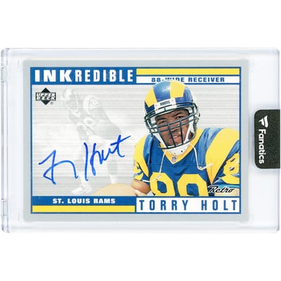 Torry Holt St. Louis Rams Autographed 1999 Upper Deck Inkredible #TH Rookie Card