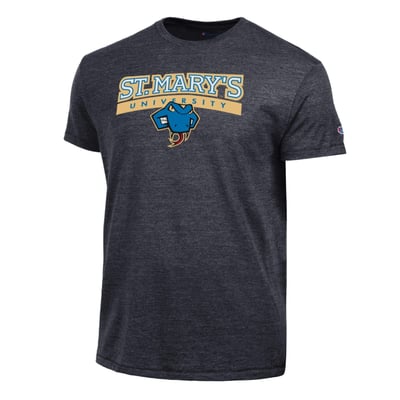 St. Mary's University Rattlers Champion  Ultimate Tri-Blend T-Shirt - Black