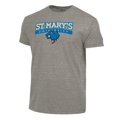 St. Mary's University Rattlers Champion Stacked Ultimate Tri-Blend T-Shirt - Silver