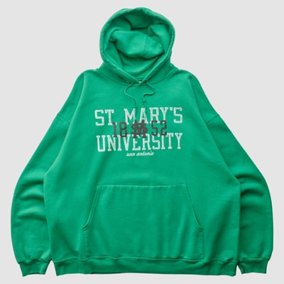 St. Mary's University Rattlers Champion 2000s Hooded Pullover Sweatshirt - Green - XL by Fanatics Real Vintage
