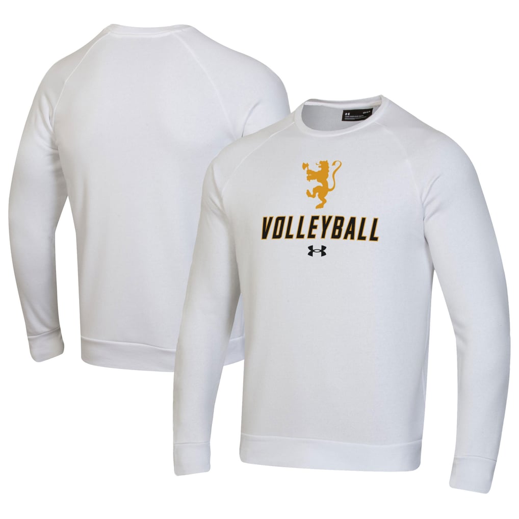 St. Olaf Oles Under Armour Volleyball Rival Fleece Raglan Pullover Sweatshirt - White