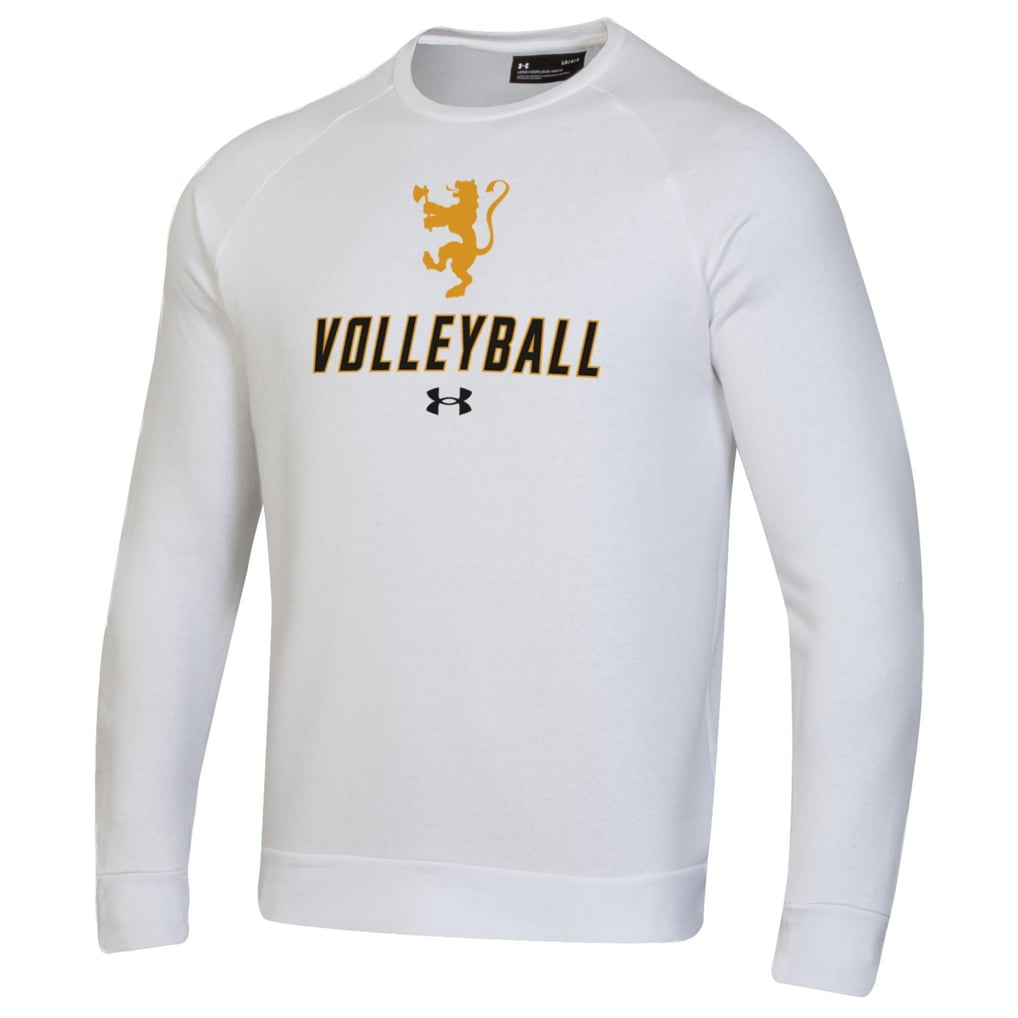 St. Olaf Oles Under Armour Volleyball Rival Fleece Raglan Pullover Sweatshirt - White