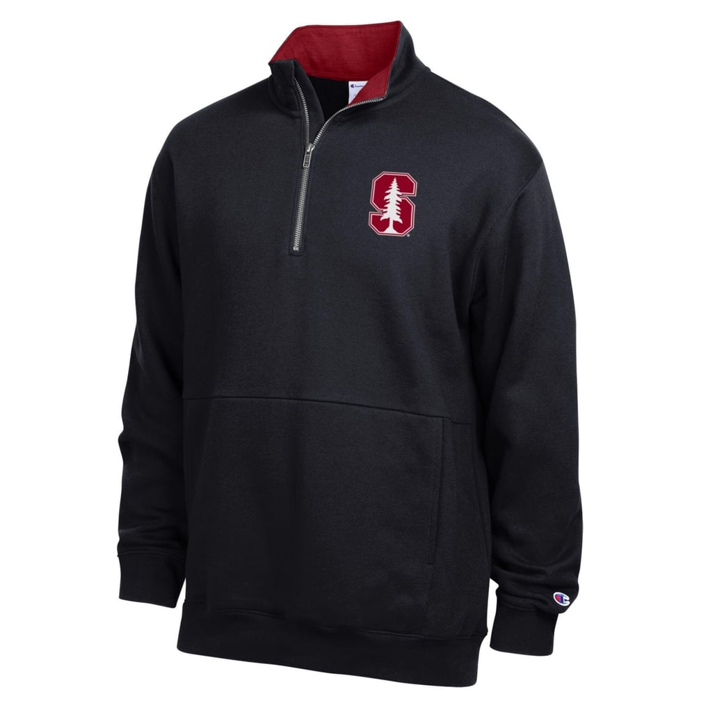 Stanford Cardinal Champion Fleece Quarter-Zip Pullover - Black