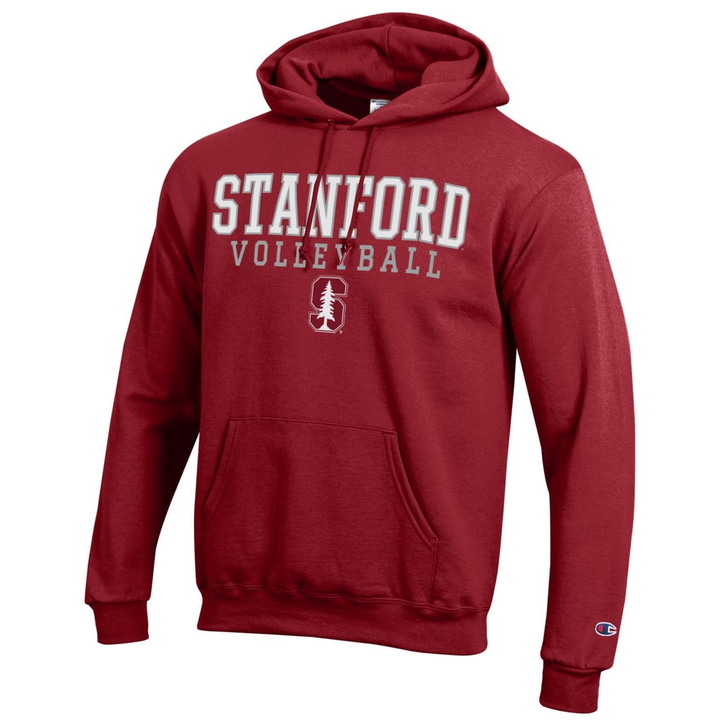 Stanford Cardinal Champion Stack Logo Volleyball Powerblend Pullover Hoodie - Cardinal