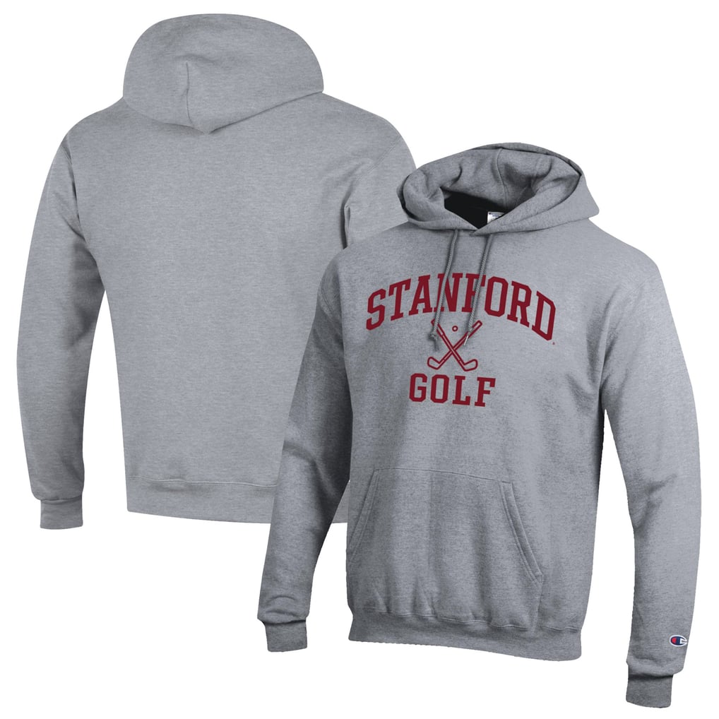  Stanford Cardinal Champion Icon Golf Powerblend Pullover Hoodie - Gray