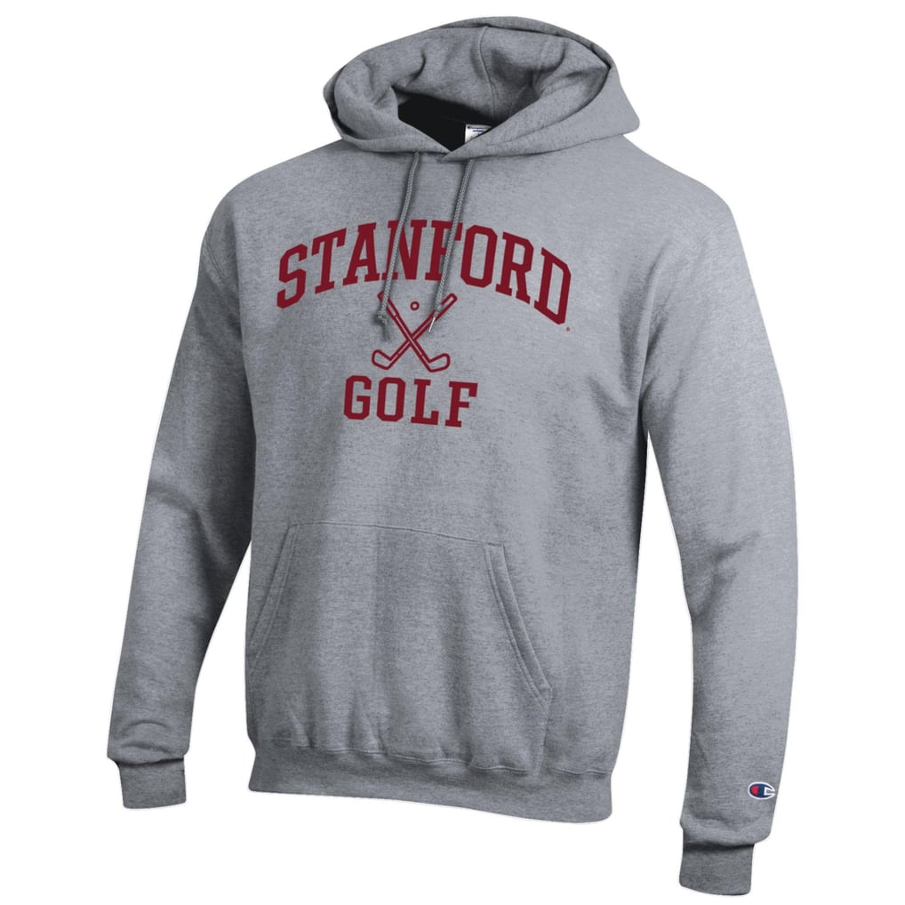  Stanford Cardinal Champion Icon Golf Powerblend Pullover Hoodie - Gray