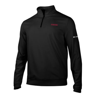  Stanford Cardinal Columbia Grainline Quarter-Zip Pullover - Black