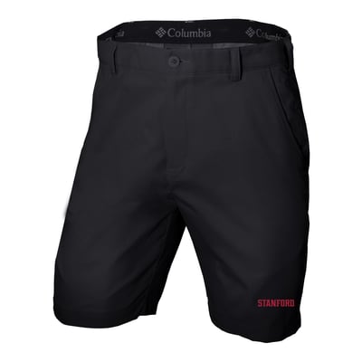  Stanford Cardinal Columbia Omni-Wick Lie Angle Shorts - Black