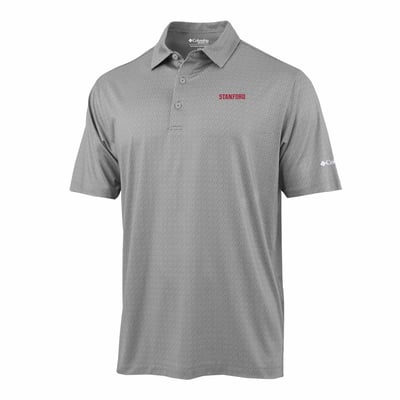  Stanford Cardinal Columbia Pacer Polo - Gray