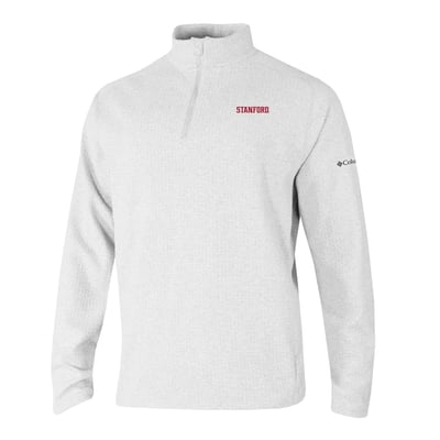  Stanford Cardinal Columbia Swingcraft Quarter-Zip Pullover - White