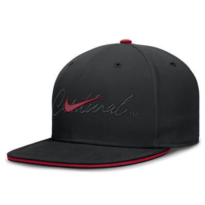 Stanford Cardinal Nike Dri-FIT Primetime Script Fitted Hat - Black