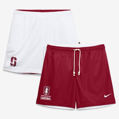  Stanford Cardinal Nike Courtside Reversible Dri-FIT Shorts - Cardinal/White