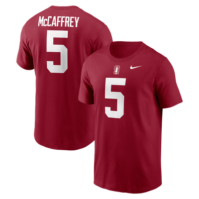 Christian McCaffrey Stanford Cardinal Nike Name & Number T-Shirt - Cardinal