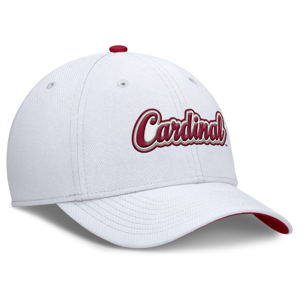 Stanford Cardinal Nike Legacy Rise Performance Flex Hat - White