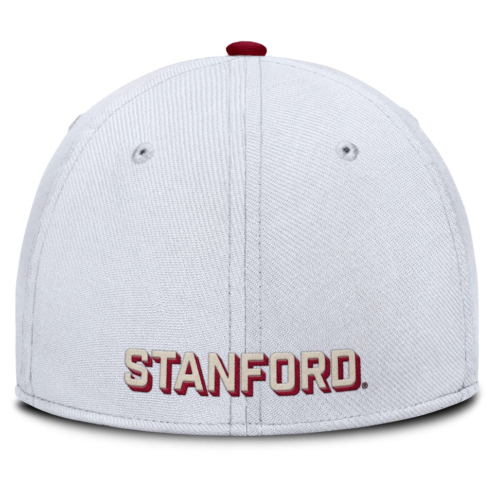 Stanford Cardinal Nike Legacy Rise Performance Flex Hat - White