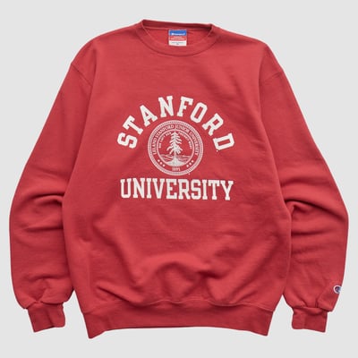 Stanford Cardinal Champion 2000s Pullover Sweatshirt - Red - XS by Fanatics Real Vintage