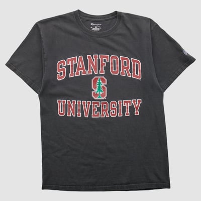 Stanford Cardinal Champion 2010s T-shirt - Black - S by Fanatics Real Vintage