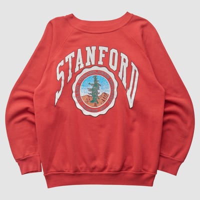 Stanford Cardinal Discus Athletics 80s Pullover Sweatshirt - Red - S by Fanatics Real Vintage