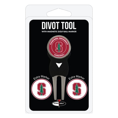 Stanford Cardinal Golf Divot Tool Pack with 3 Magnetic Markers
