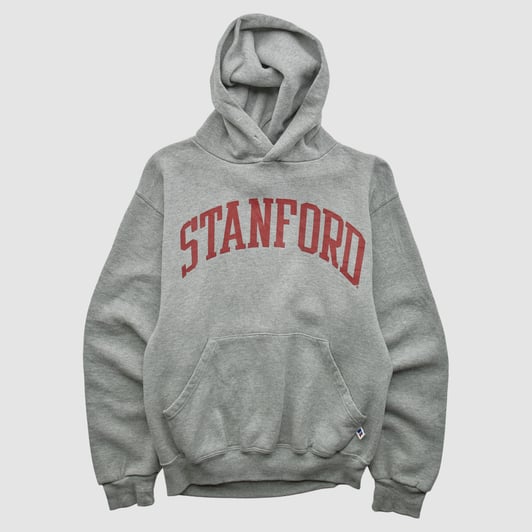 Stanford Cardinal Russell 2000s Hooded Pullover Sweatshirt - Heather Gray - XS by Fanatics Real Vintage