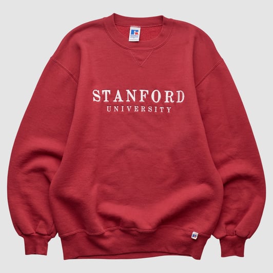 Stanford Cardinal Russell 90s Pullover Sweatshirt - Red - XS by Fanatics Real Vintage