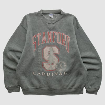 Stanford Cardinal Sportswear 90s Pullover Sweatshirt - Charcoal - M by Fanatics Real Vintage