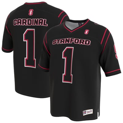  Stanford Cardinal GameDay Greats Unisex Lightweight Collegiate Football Fashion Jersey - Black