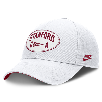  Stanford Cardinal Nike Unisex Legacy Letter & Location Rise Adjustable Hat - Off White
