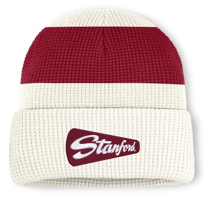  Stanford Cardinal Nike Unisex Legacy Letter Cuffed Knit Hat - White