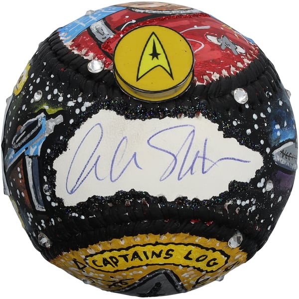 William Shatner Star Trek Autographed Fanatics Authentic Baseball 