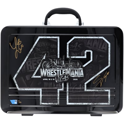 Stephanie Vaquer & Liv Morgan WWE Autographed WrestleMania 42 Briefcase - Limited Edition #1/10