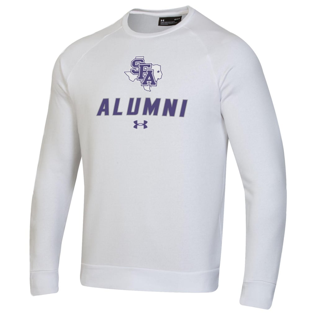 Stephen F Austin Lumberjacks Under Armour Alumni Rival Fleece Pullover Sweatshirt - White