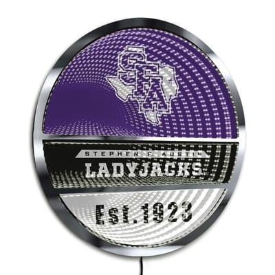 Stephen F Austin Ladyjacks Three-Cell Circular Infinity Light