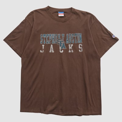 Stephen F Austin Lumberjacks Champion 2000s T-shirt - Brown - XL by Fanatics Real Vintage
