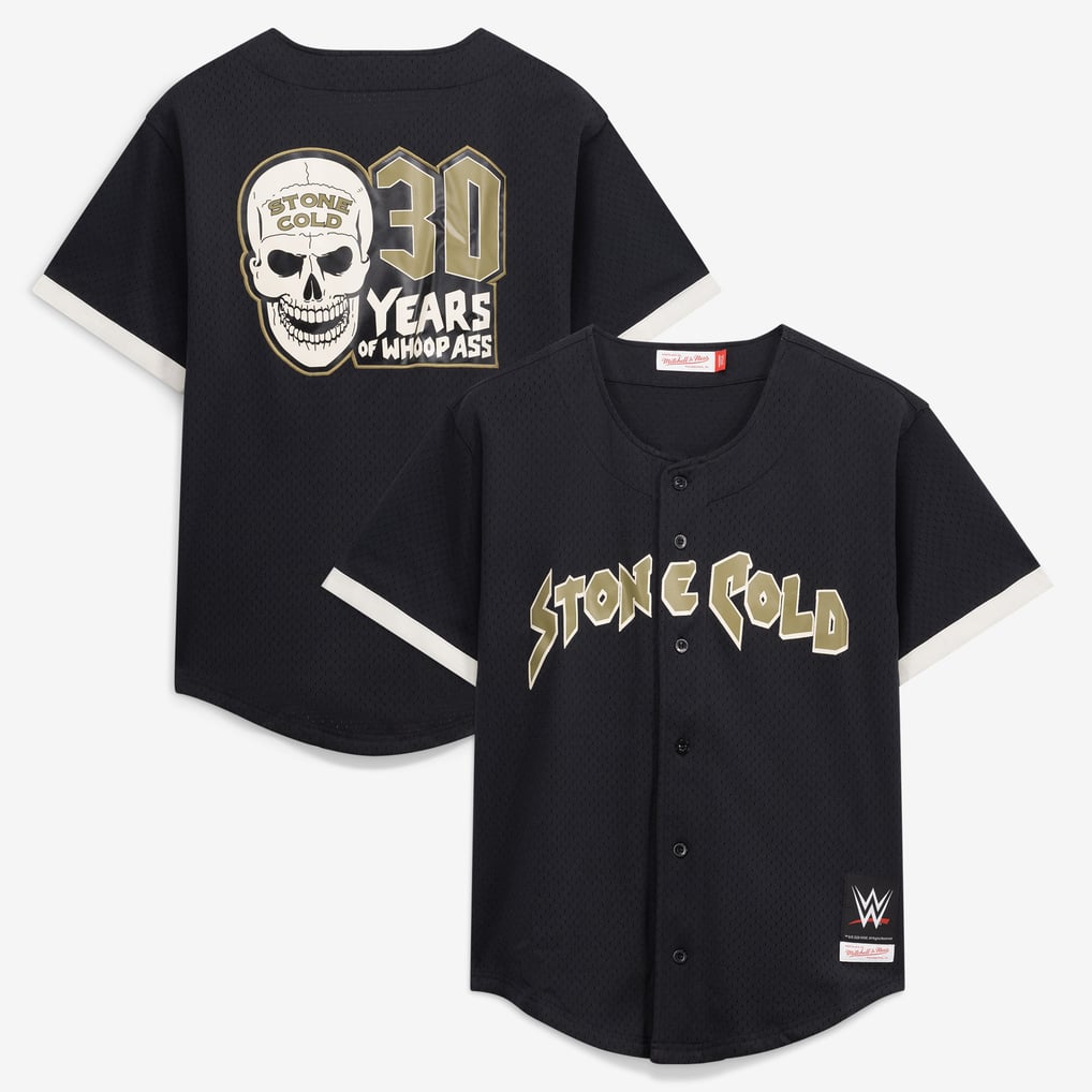  "Stone Cold" Steve Austin Mitchell & Ness 3:16 Day Mesh Jersey - Black