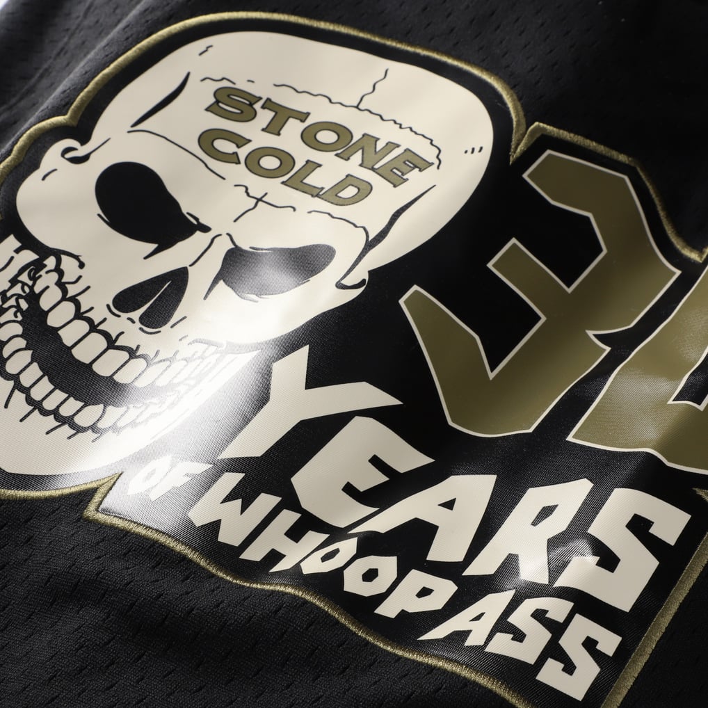 "Stone Cold" Steve Austin Mitchell & Ness 3:16 Day Mesh Jersey - Black