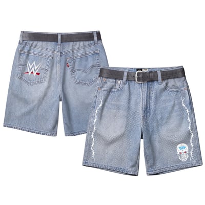 "Stone Cold" Steve Austin Warren Lotas x WWE Mesh Jorts - Blue