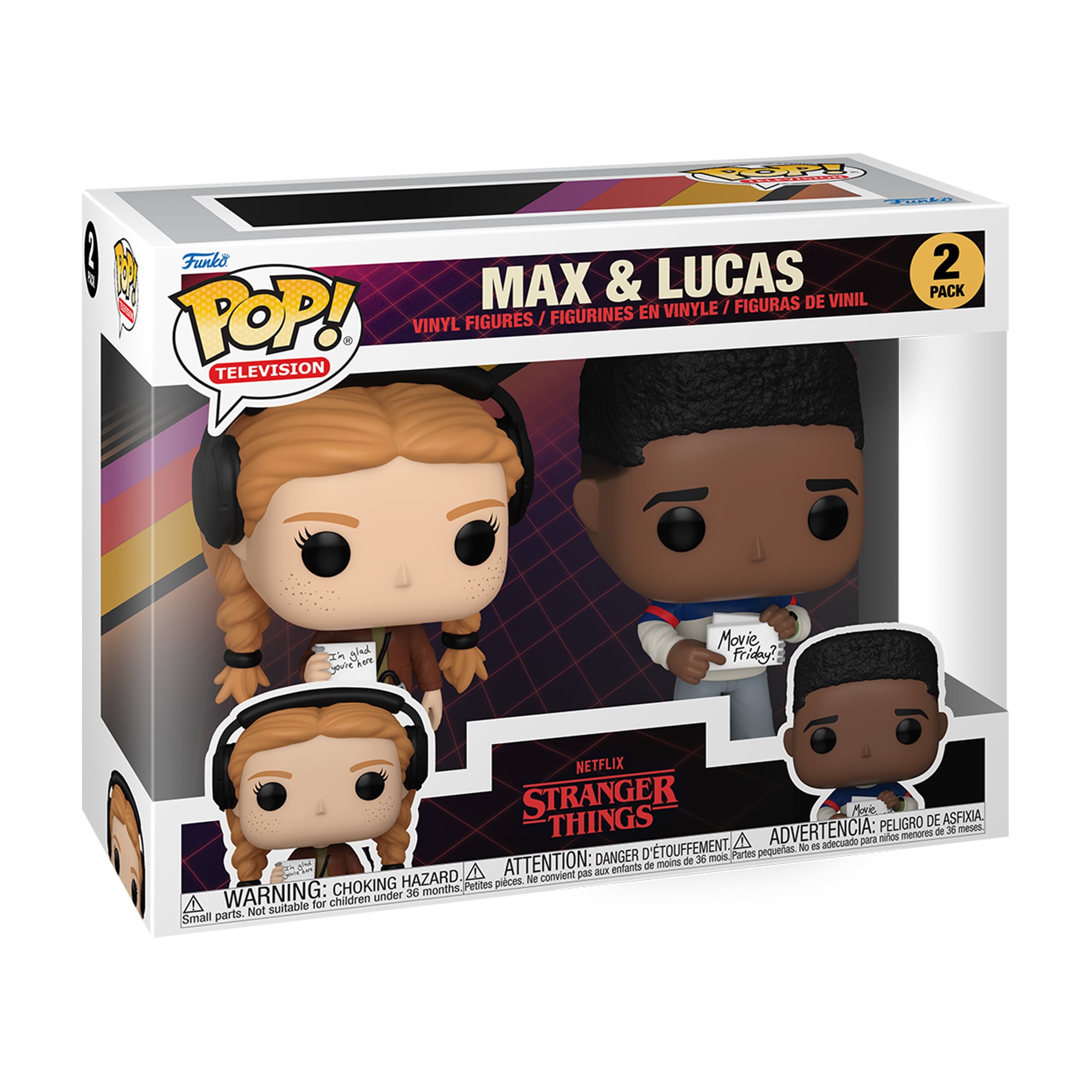 Stranger Things Two-Pack Max & Lucas Funko Pop! Vinyl Figure Set