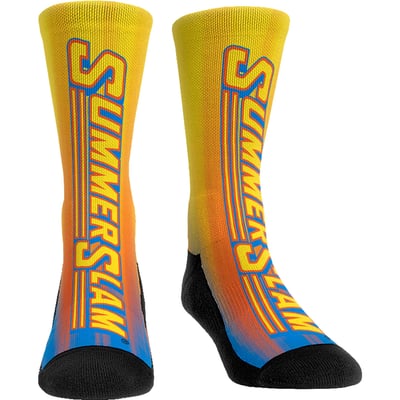  SummerSlam Rock Em Unisex '95 Crew Socks - Yellow