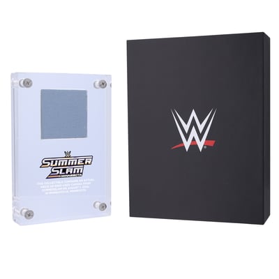 WWE SummerSlam 2026 Fanatics Authentic Acrylic Display Case with Match-Used Canvas from Night 1 of SummerSlam on August 1, 2026