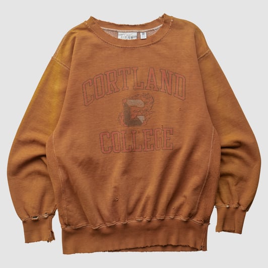 SUNY-Cortland Red Dragons Gear For Sports 90s Pullover Sweatshirt - Clay - XL by Fanatics Real Vintage