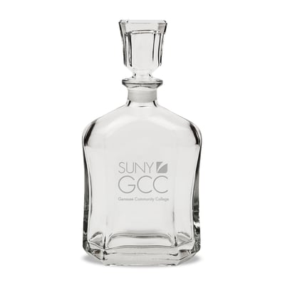 SUNY Genesee Community College 23.75oz. Crystal Whisky Decanter