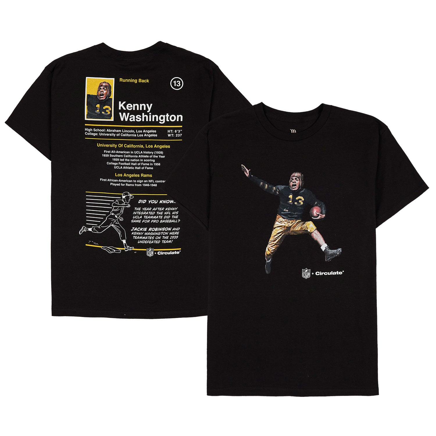 Men's Circulate NFL Origins Black Super Bowl LVI Kenny Washington