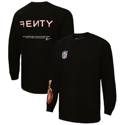 FENTY for Mitchell & Ness Unisex Super Bowl LVII Icon Long Sleeve T-Shirt - Black