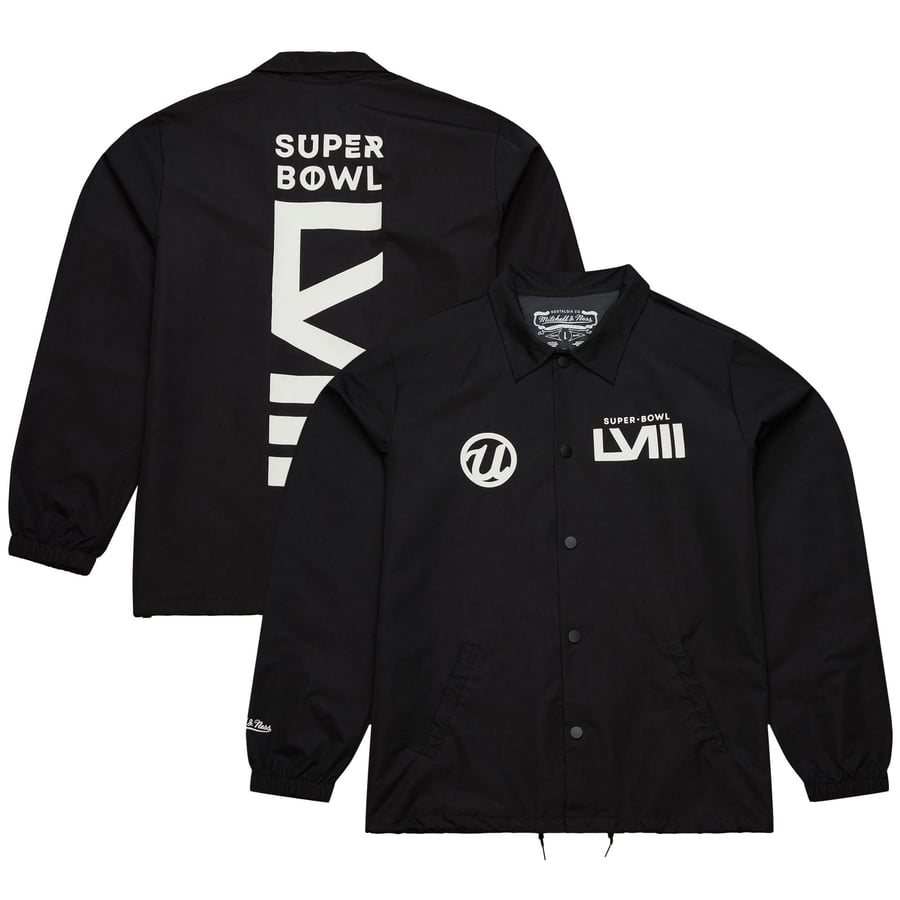 Unisex Mitchell & Ness Black Usher Super Bowl LVIII Collection 